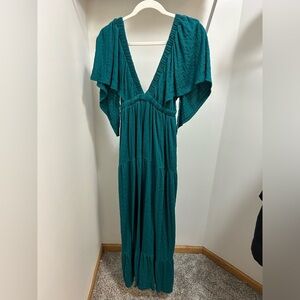 Free People La La Maxi Dress, Deep Teal